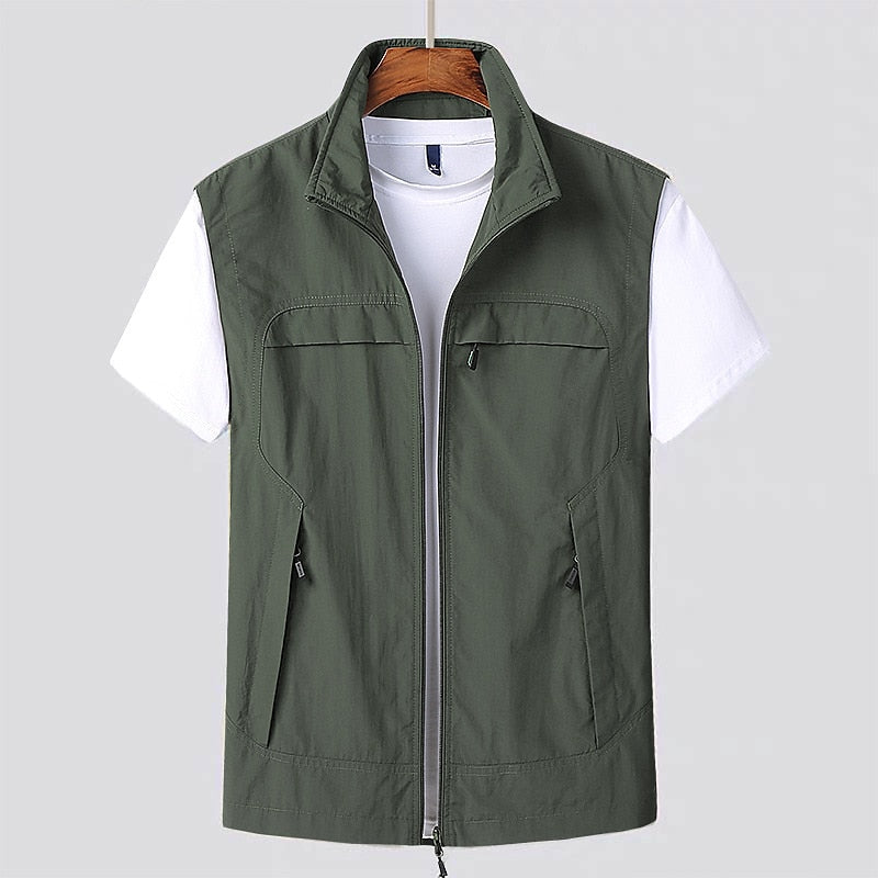 Thilo - Herenbodywarmer met ritssluiting en opstaande kraag