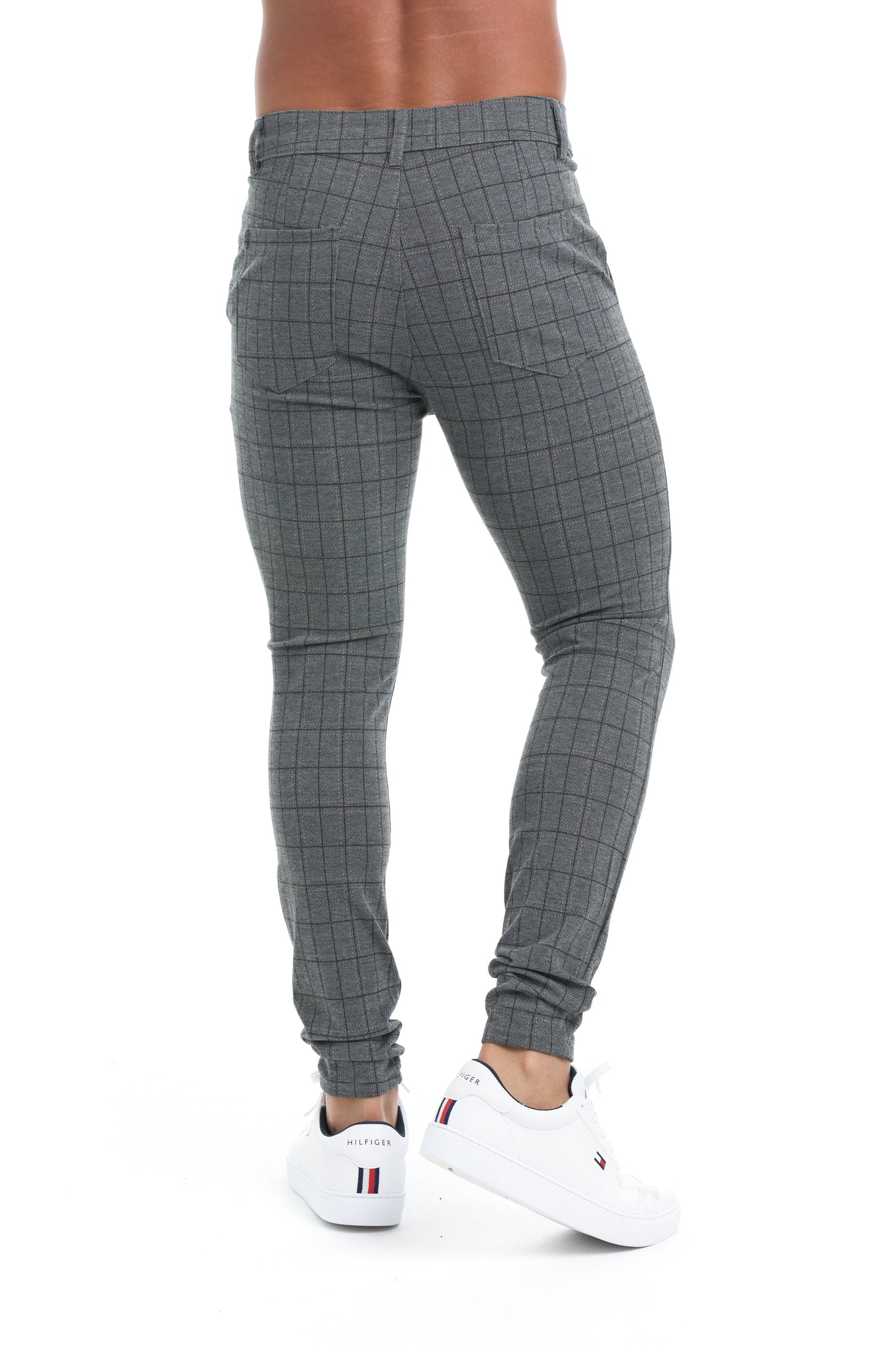 Turco - Heren slim-fit broek met hoge tailleband