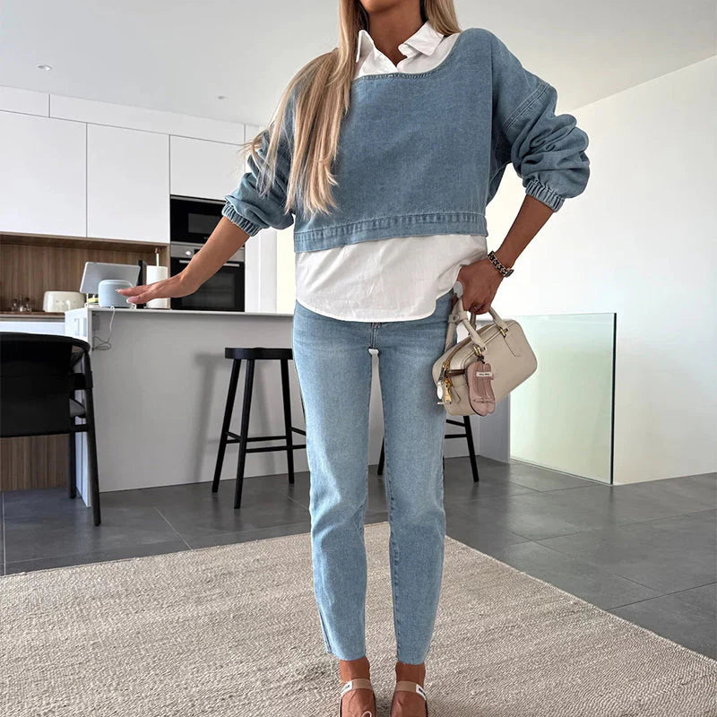 Ada – Casual skinny jeans met hoge taille voor dames