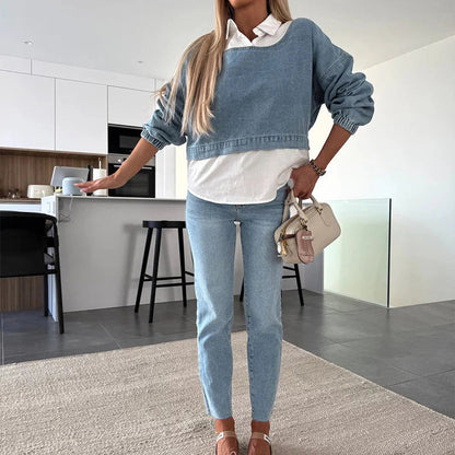 Ada – Casual skinny jeans met hoge taille voor dames