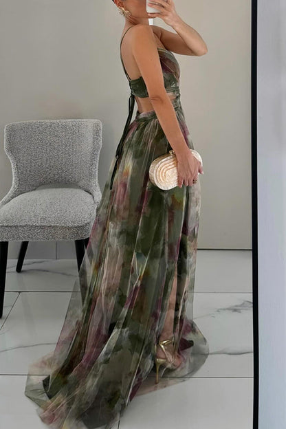 Gardenia - Maxi jurk met bloemenpatroon