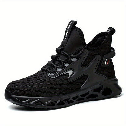 SafeSneakers Black High - Half hoog Anti-Slip Veiligheidsschoen sportschoen werkschoen kunstof stalen neus