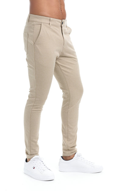 Fredo - Slim-fit broek met hoge tailleband