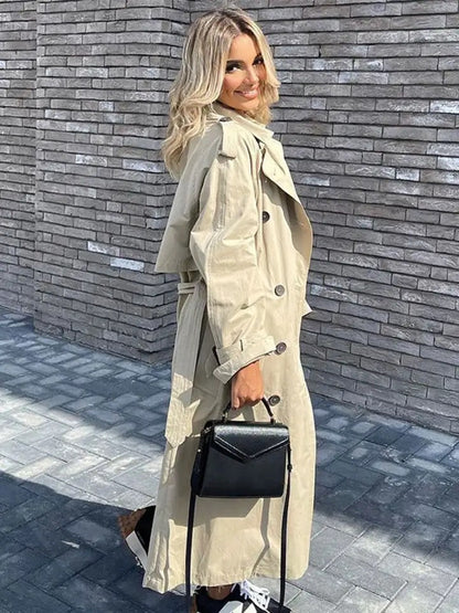 Eulalia - Lange winter trenchcoat voor dames