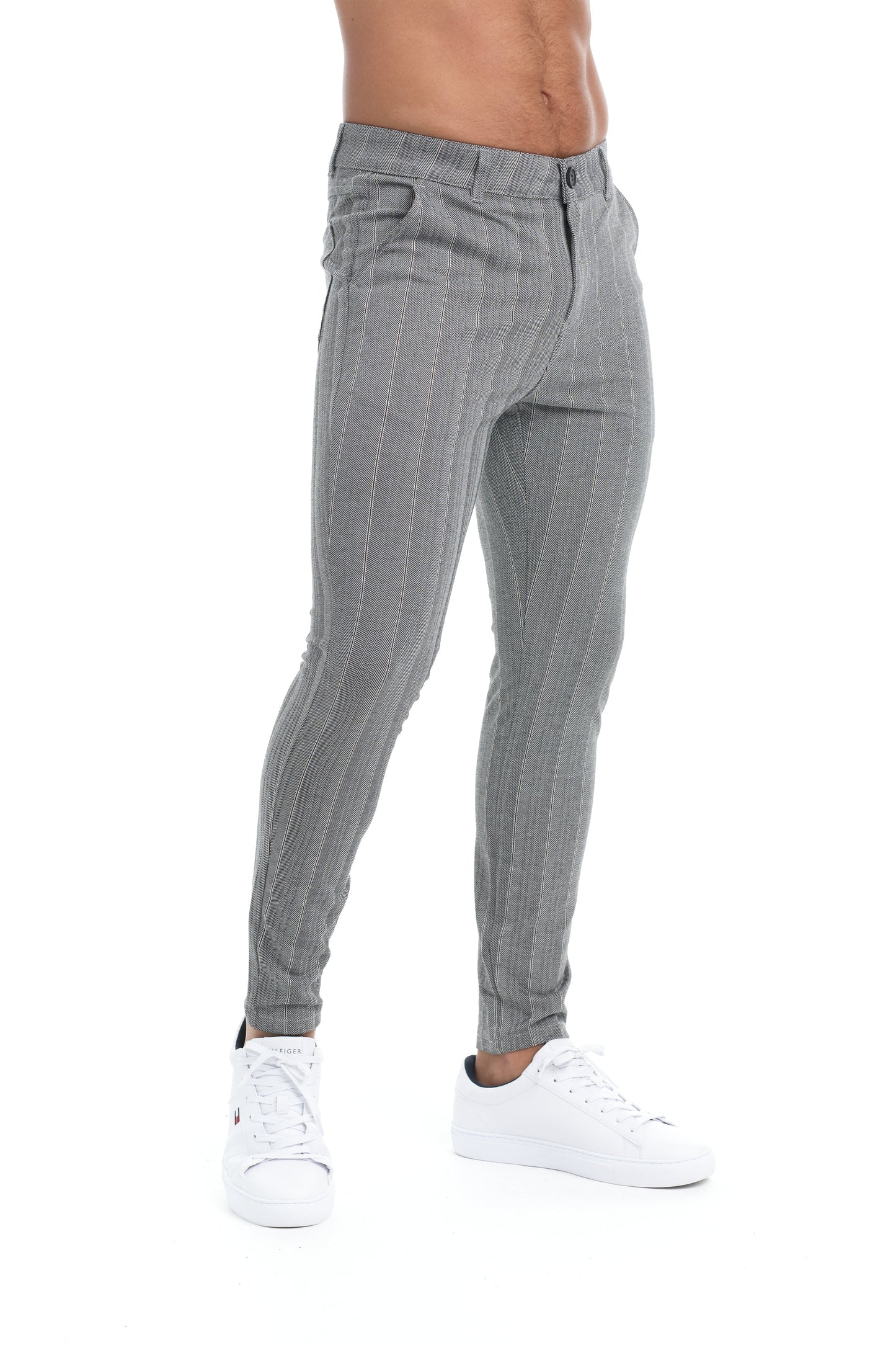 Rodrigo - Heren slim-fit geruite broek