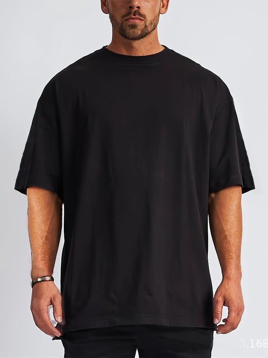Malcom - Heren oversized T-shirt met verlaagde schoudernaden