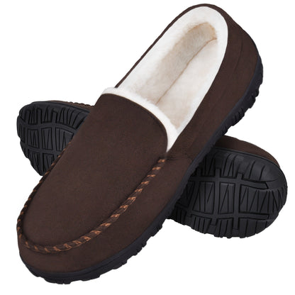 Eilidh - Vrouwen knusse slip-on loafers met imitatiebont voering