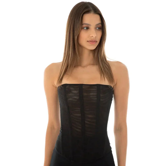 Febe - Straploze Mesh Top