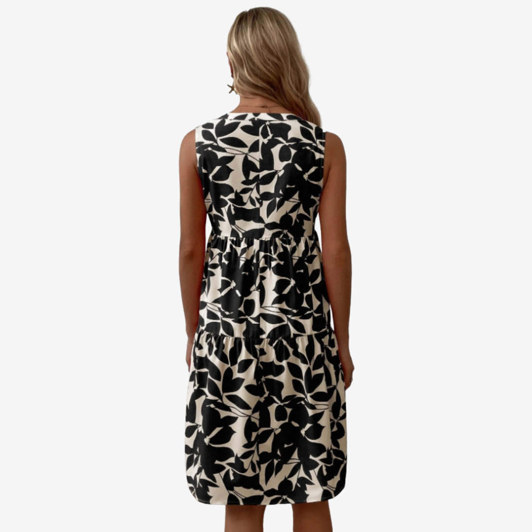 Ewa - Zomerjurk met v-hals voor dames
