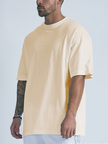 Malcom - Heren oversized T-shirt met verlaagde schoudernaden