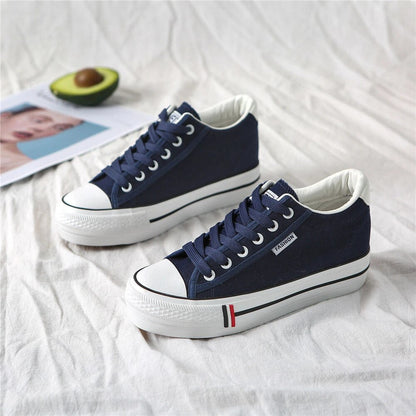 Fadila - Dames platform sneakers met minimalistische zooldetails