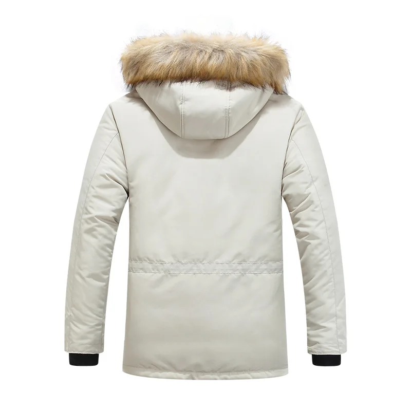 Beckett - Heren arctic shield winter parka met capuchon van imitatiebont