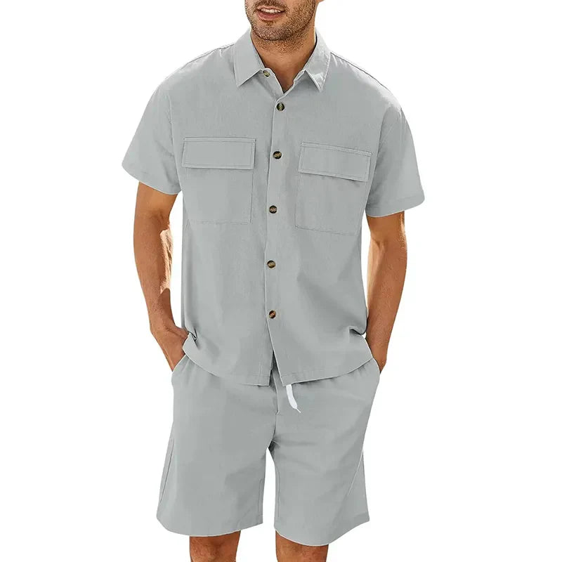 Geoffrey - Casual zomer tweedelige set voor heren