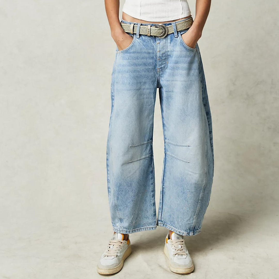 Clotilde  - Dames jeans met rechte pijp en relaxte fit