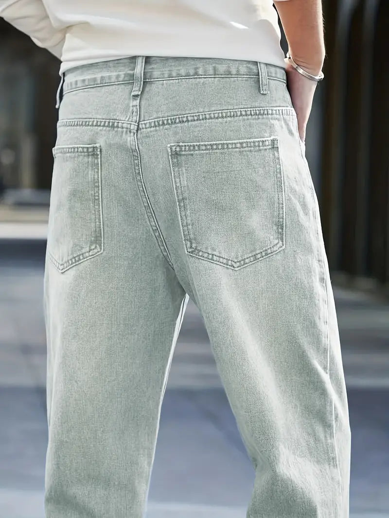 Macky - Casual denim broek met rechte pijpen