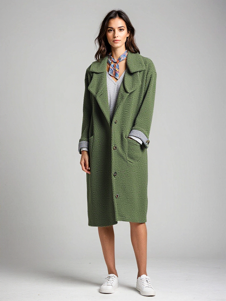 July - Chique dikke winterjas voor dames met knoopsluiting