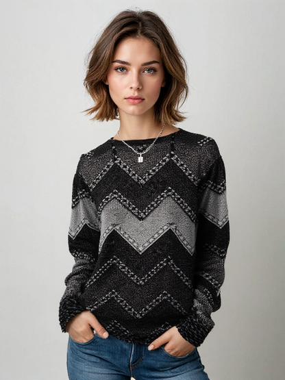 Hartley - Casual losse trui met textuurontwerp