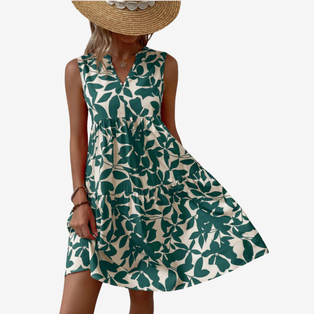 Ewa - Zomerjurk met v-hals voor dames