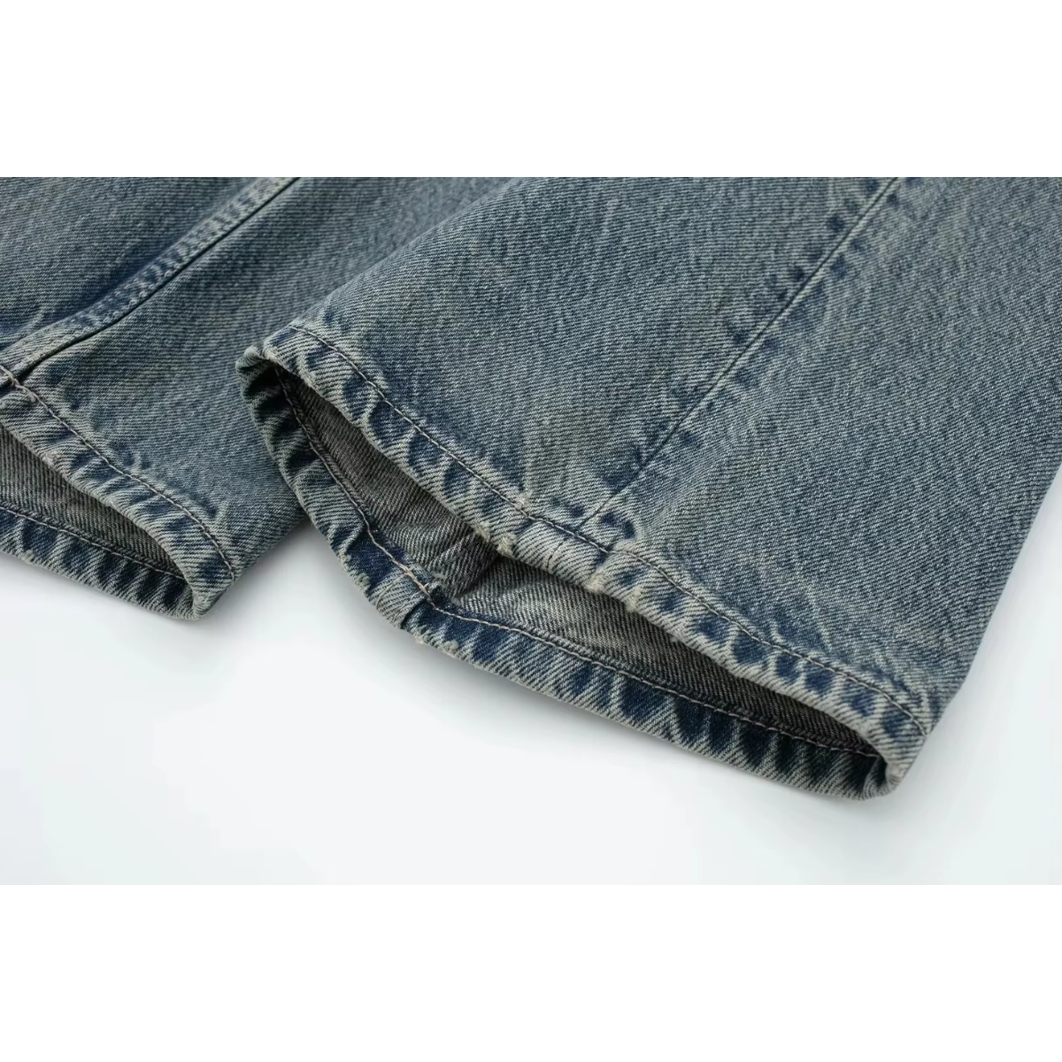 Glyzel - Lichte denim jeans met hoge taille