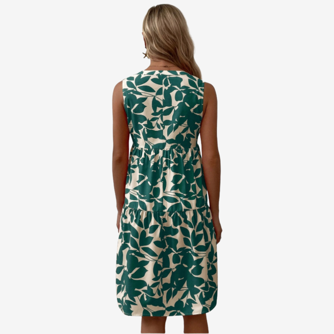 Ewa - Zomerjurk met v-hals voor dames