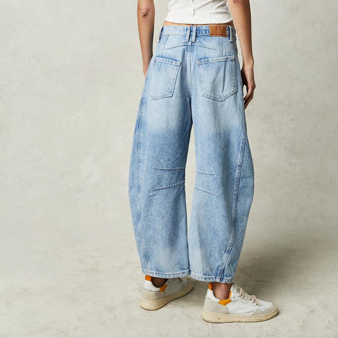 Clotilde  - Dames jeans met rechte pijp en relaxte fit
