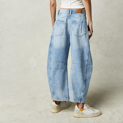 Clotilde  - Dames jeans met rechte pijp en relaxte fit