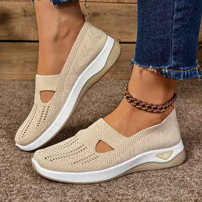Serilda - Luchtige slip-on sneakers met sleehak voor dames
