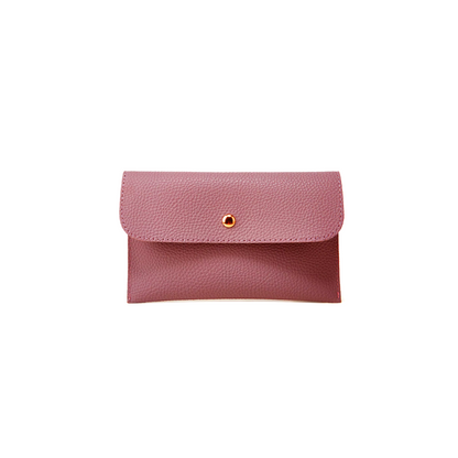 Odet - Mauve petal leren portemonnee