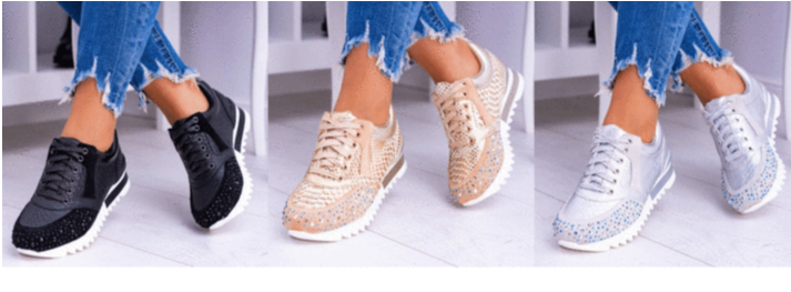 Gwen - Opvallend moderne dames sneaker met leuk patroon