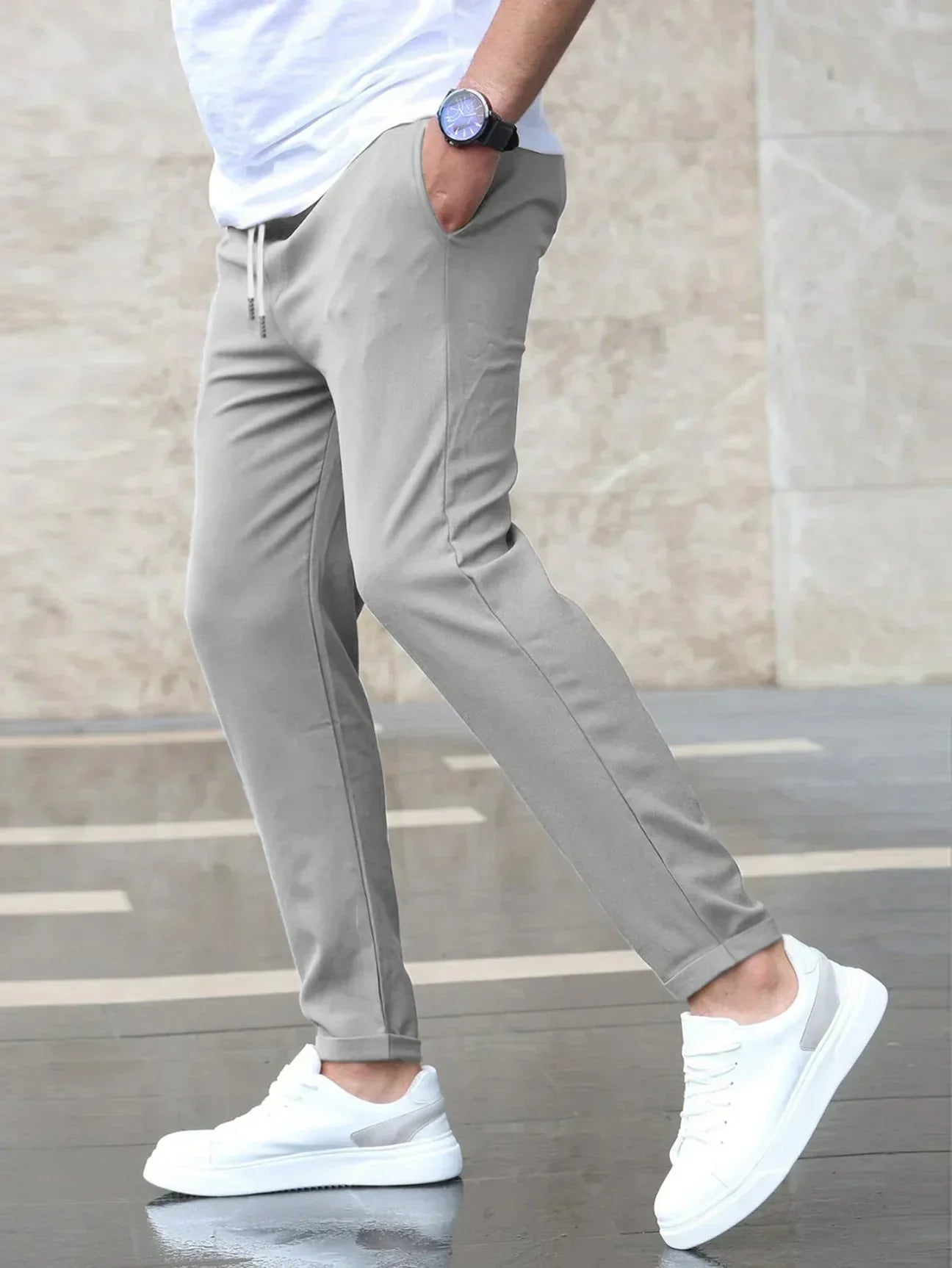 Ferdinand - Heren jogger met smal toelopend model