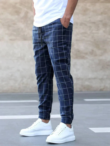 MaleSpire - Chino trouser met square patroon