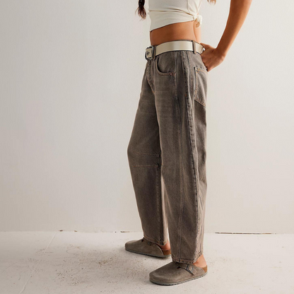 Clotilde  - Dames jeans met rechte pijp en relaxte fit