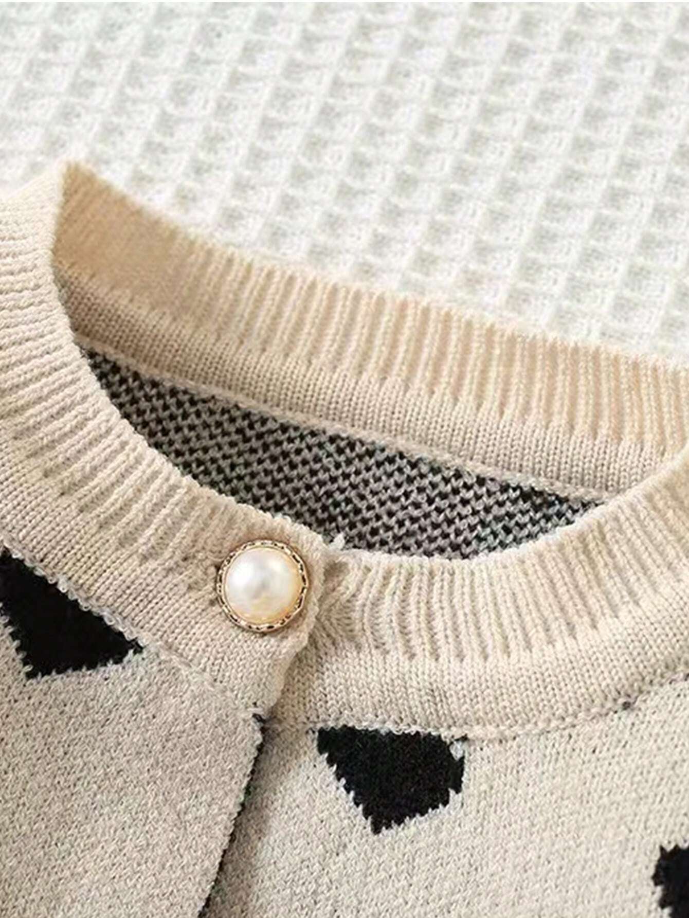 Sandie - Sweaterjurk met knoopsluiting en plooirokje voor kinderen