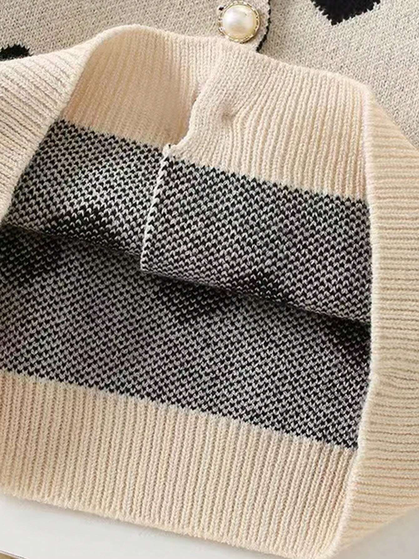 Sandie - Sweaterjurk met knoopsluiting en plooirokje voor kinderen