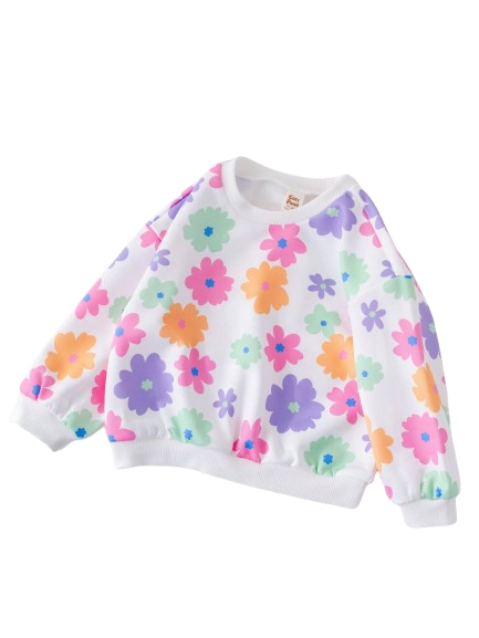 Ariane - Blossom print knus kinder sweatshirt