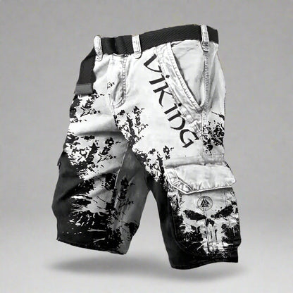 Fausto - Heren cargo short met statement print en street edge