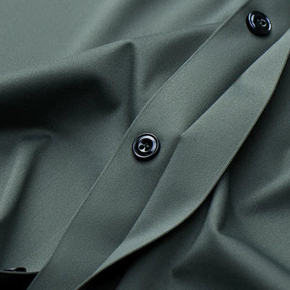 Brody - Heren slim fit overhemd met opgerolde mouwen