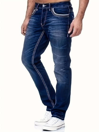 WhiteWashed Regular fit Denim Broek - Indigo