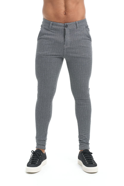 Powell - Slim-fit broek met houndstooth motief