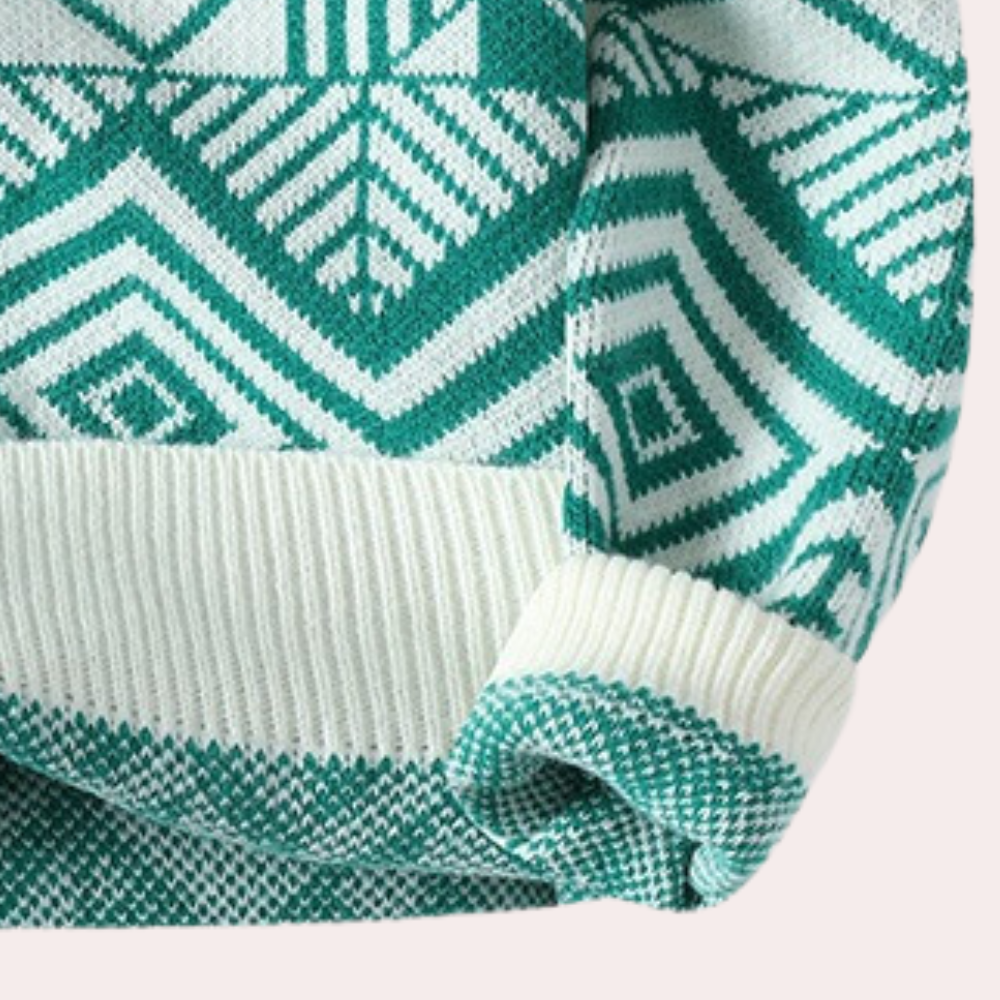 Yarrow | Gebreide Trui met Geometrisch Patroon