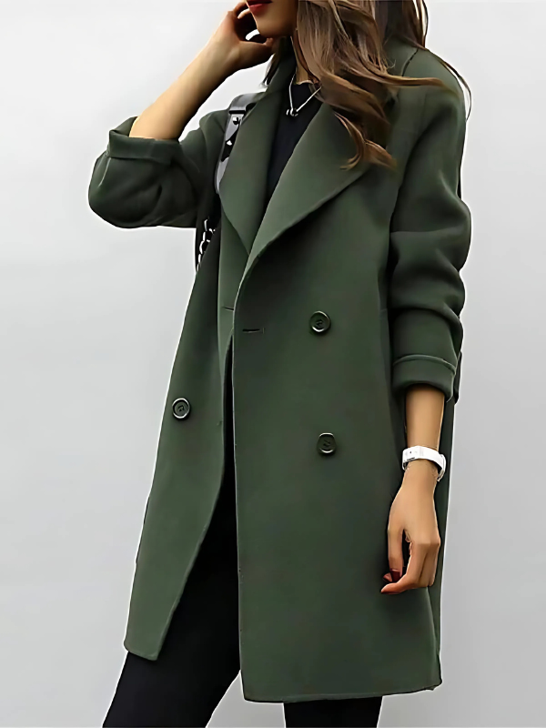 Kirrily - Klassieke lange trenchcoat voor dames