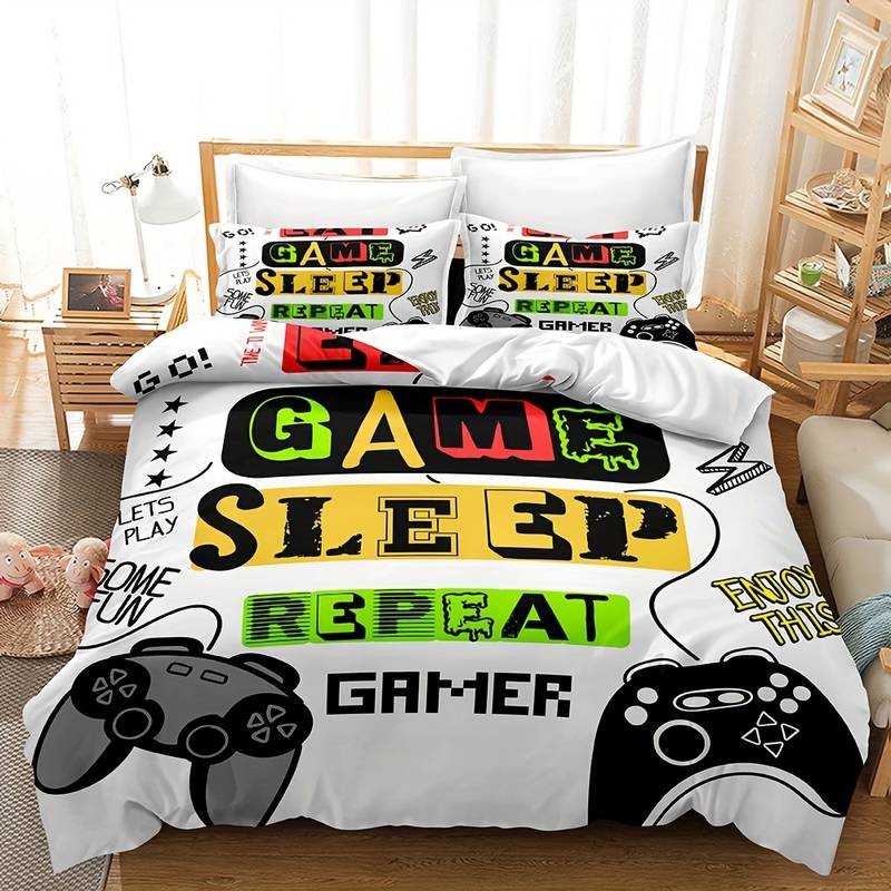 CoolCovers - Gamer Kinderdekbedovertrek Beddengoed Set | Tiener | Kinderkamer