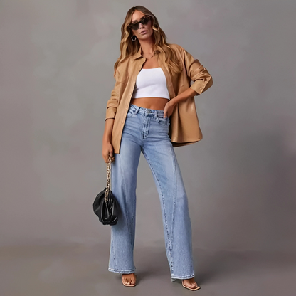 Elise Jeans – High-Waisted Wide Jeans