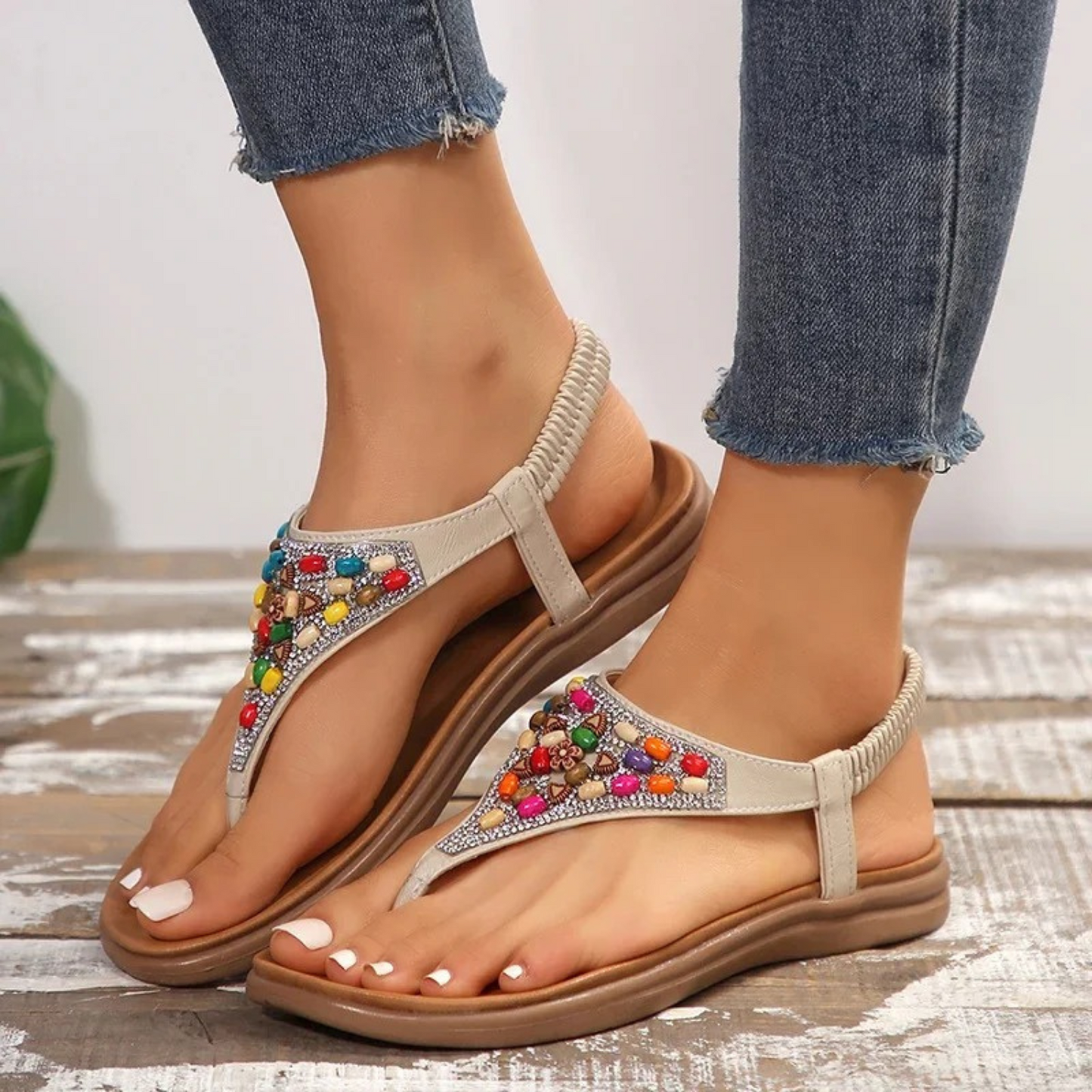 Summer Breeze - Retro Boheemse Platte Dames sandalen