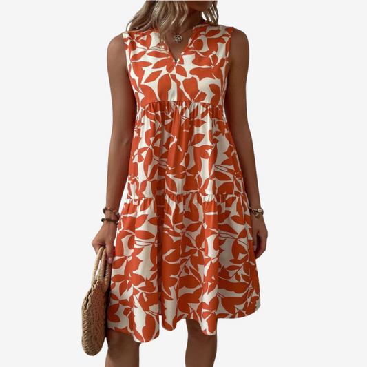 Ewa - Zomerjurk met v-hals voor dames