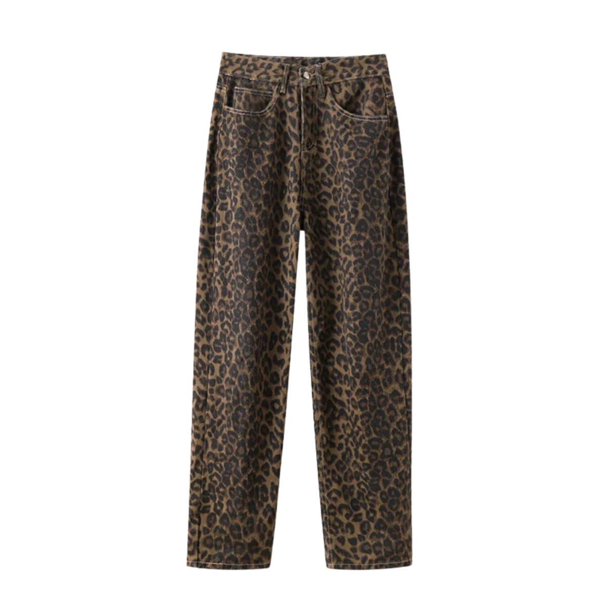 Farra - Dames retro luipaard jeans