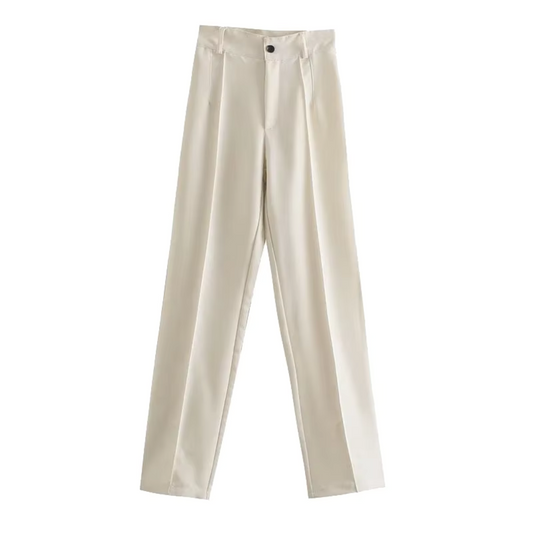 Larga - Dames casual broek beige