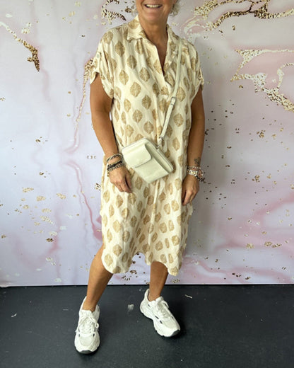 Paula - Zomerjurk met kraag en luchtige pasvorm voor dames