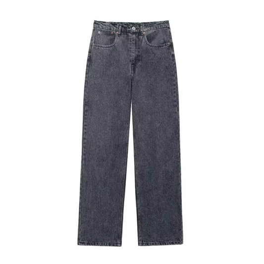 Nessa - Dames urban breeze jeans met brede pijpen