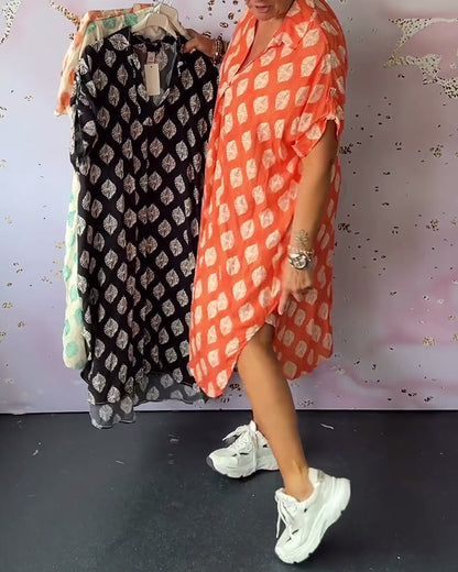 Paula - Zomerjurk met kraag en luchtige pasvorm voor dames